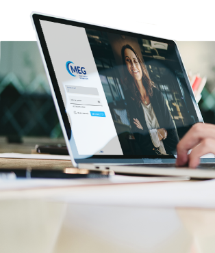Mockup du logiciel de gestion MEG