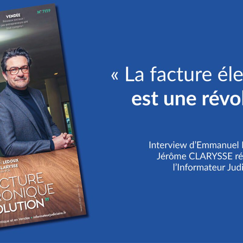 Mise ne avant de l'interview d'Emmanuel LEDOUX et Jérôme CLARYSSE par l'Informateur Judiciaire