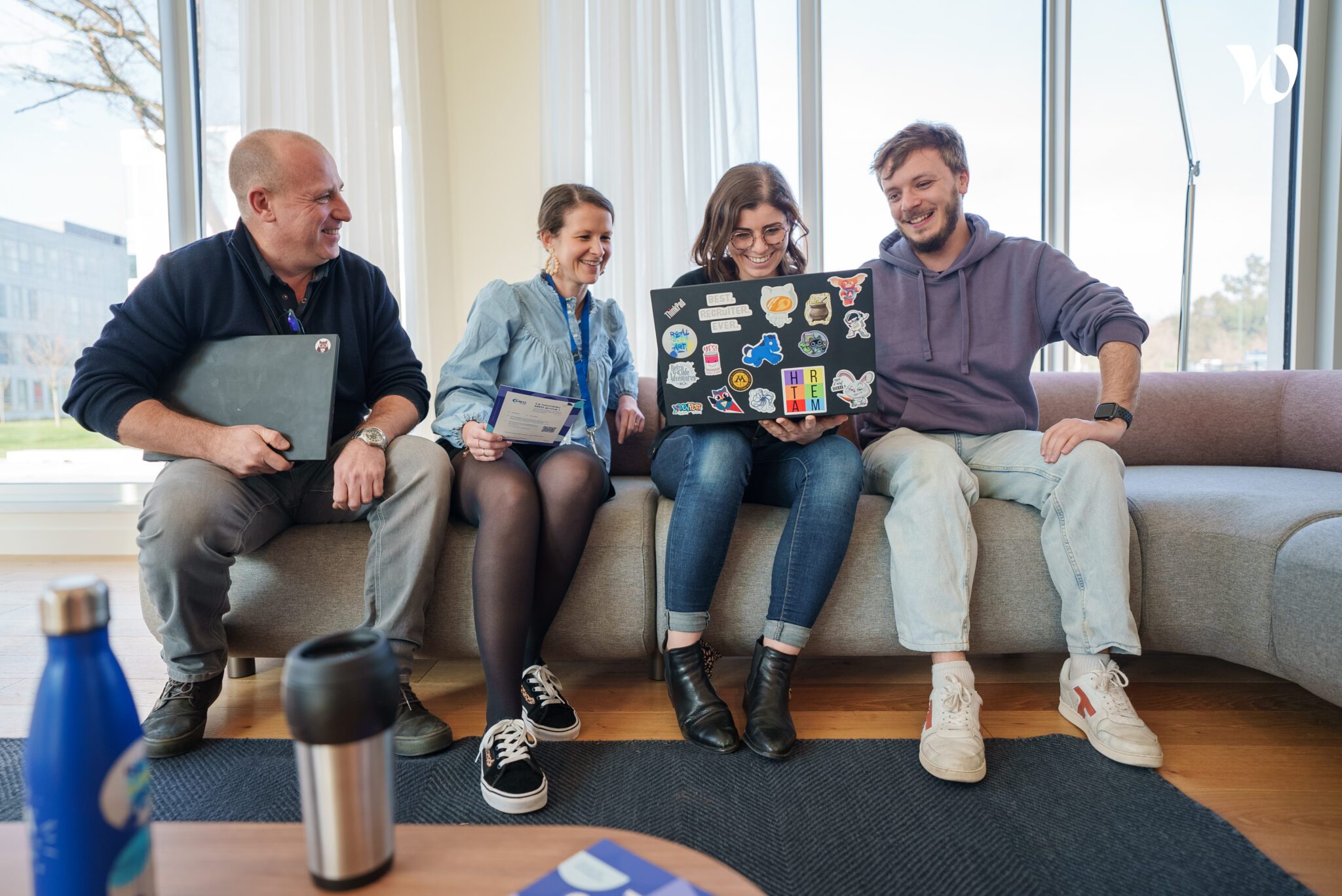 Photo avec des collaborateurs de RCA